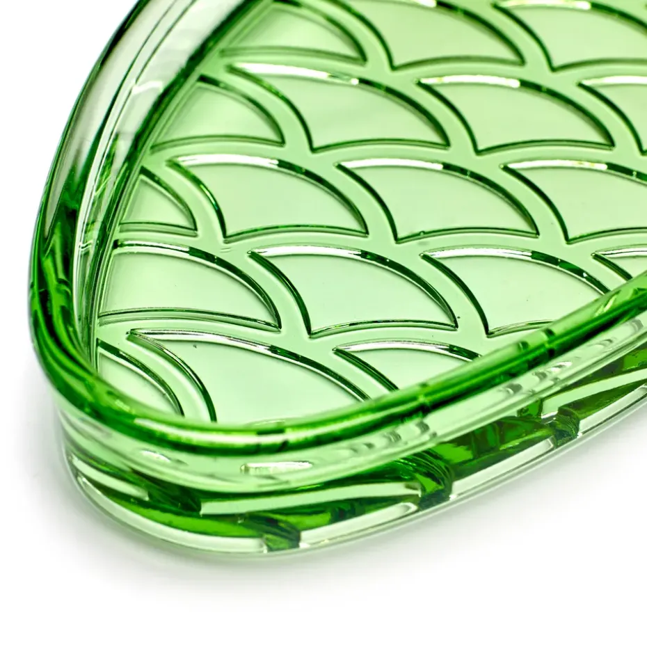 Plato Fish & Fish 10x23 cm, Green