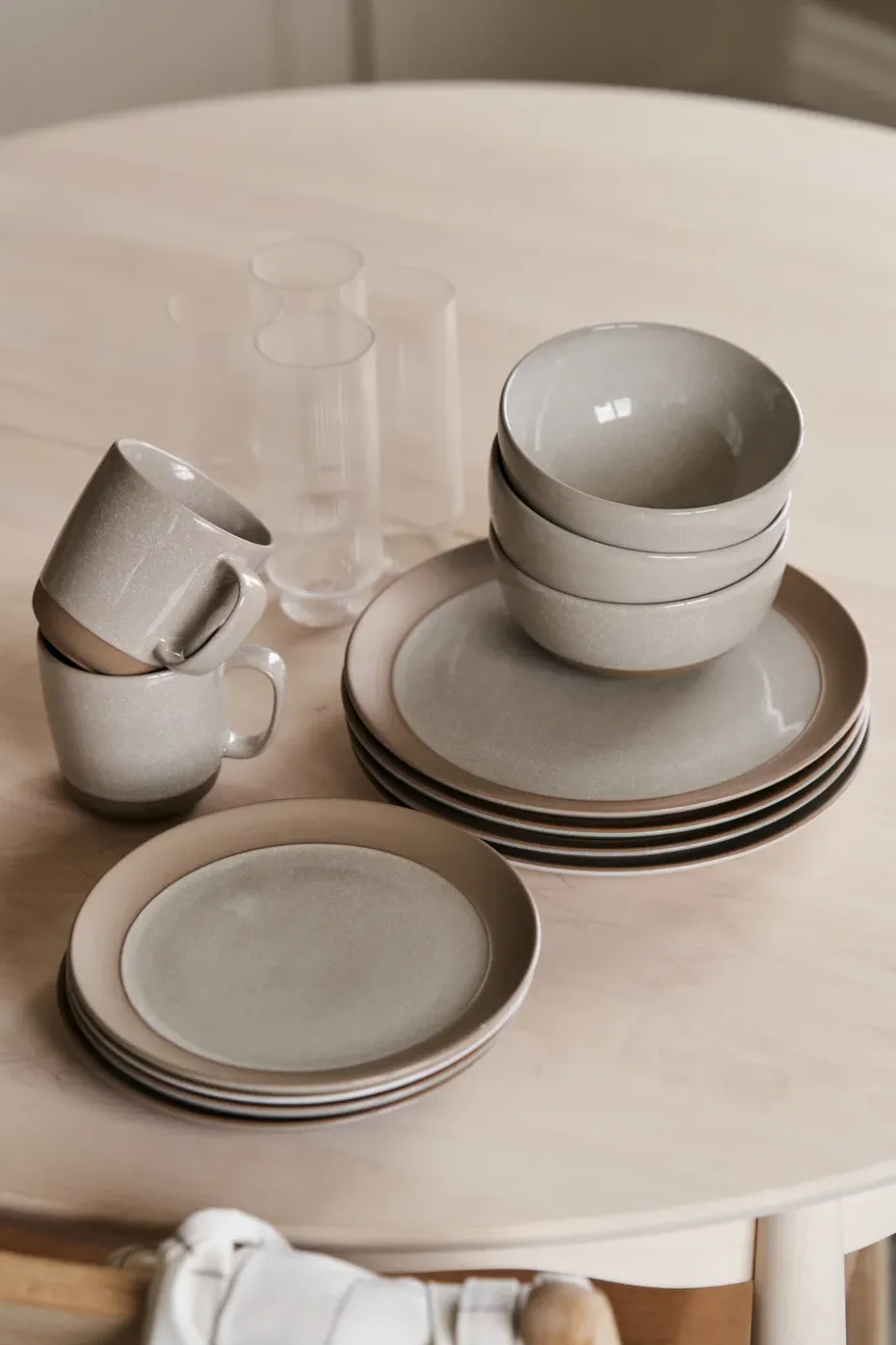 Plato Fossil Ø26 cm, Beige