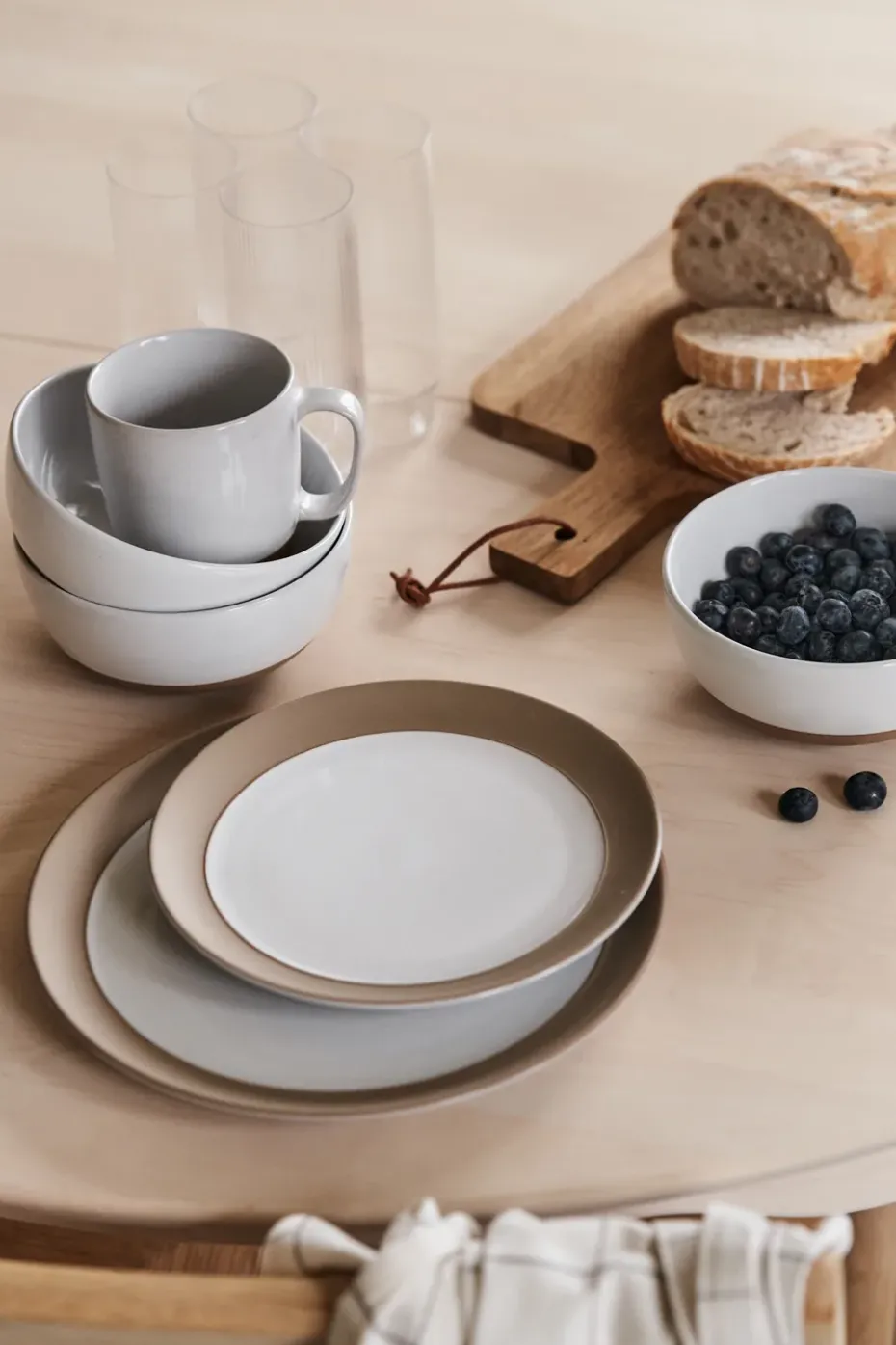 Plato Fossil Ø26 cm, Blanco