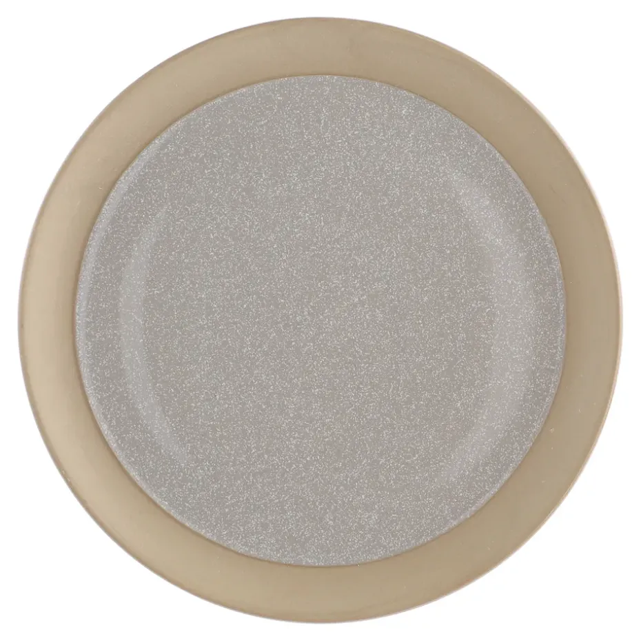 Plato Fossil Ø26 cm, Gris