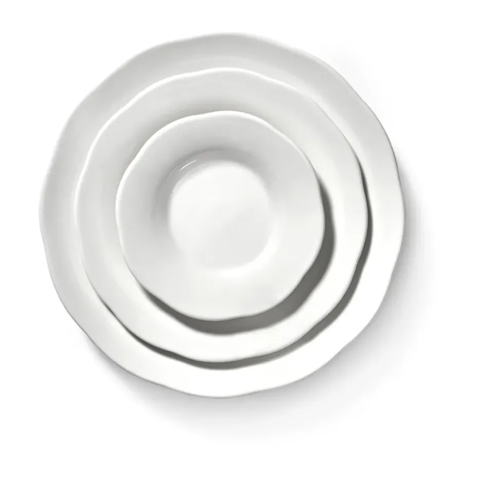Plato hondo plato de acompañamiento Silhouette M Ø15 cm set de 4, White