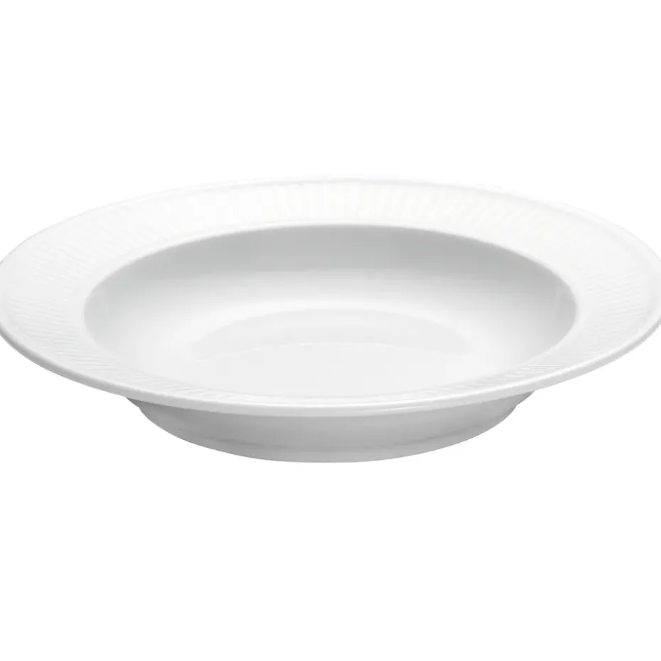Plato hondo Plissé Ø 22cm, blanco