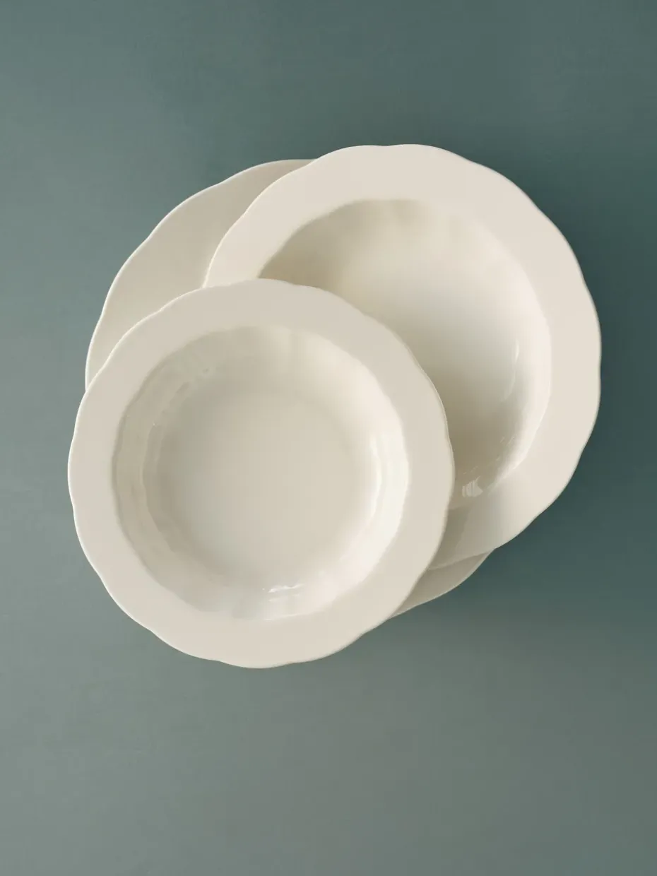 Plato hondo Silhouette M Ø23,7 cm set de 4, White