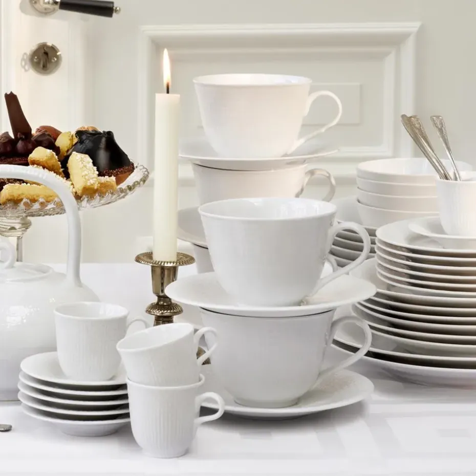 Plato hondo Swedish Grace Ø19 cm, nieve (blanco)
