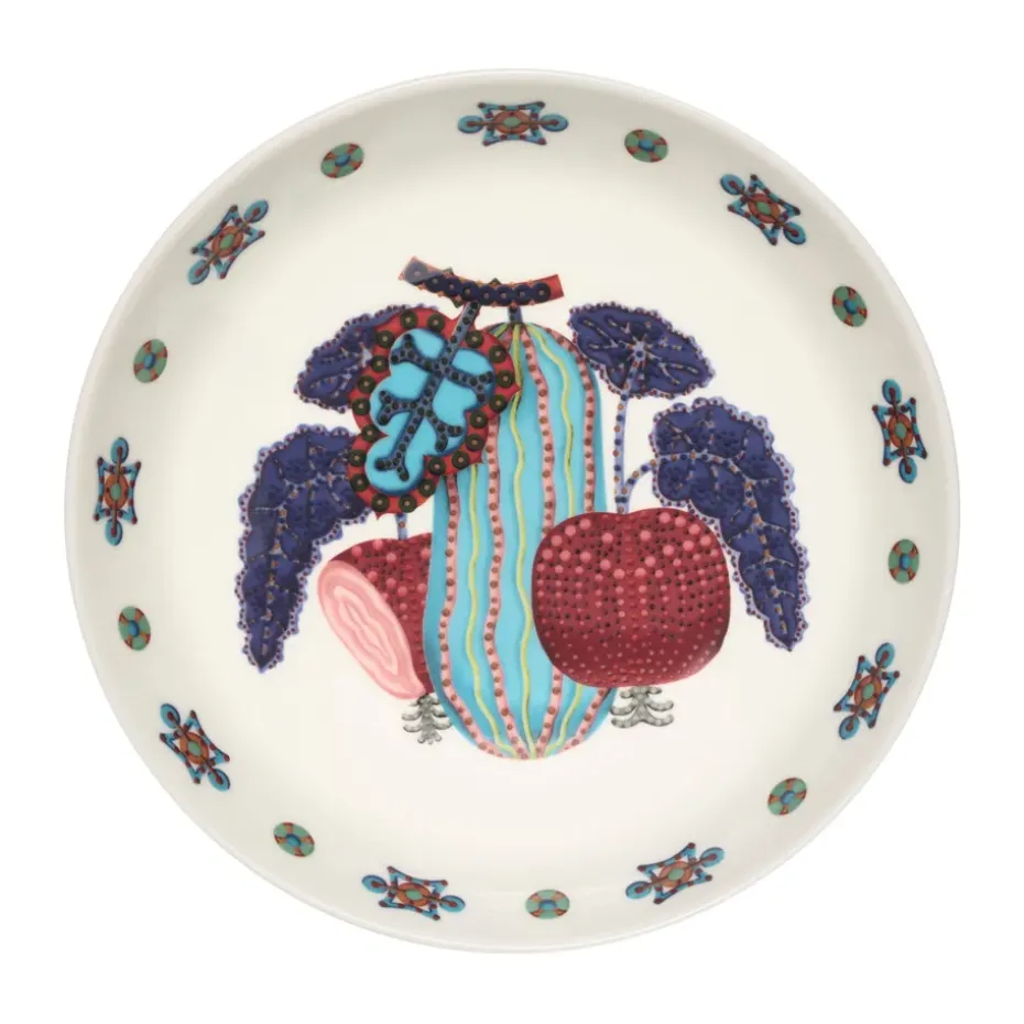 Plato hondo Taika Sato Ø20 cm, Blanco-multicolor