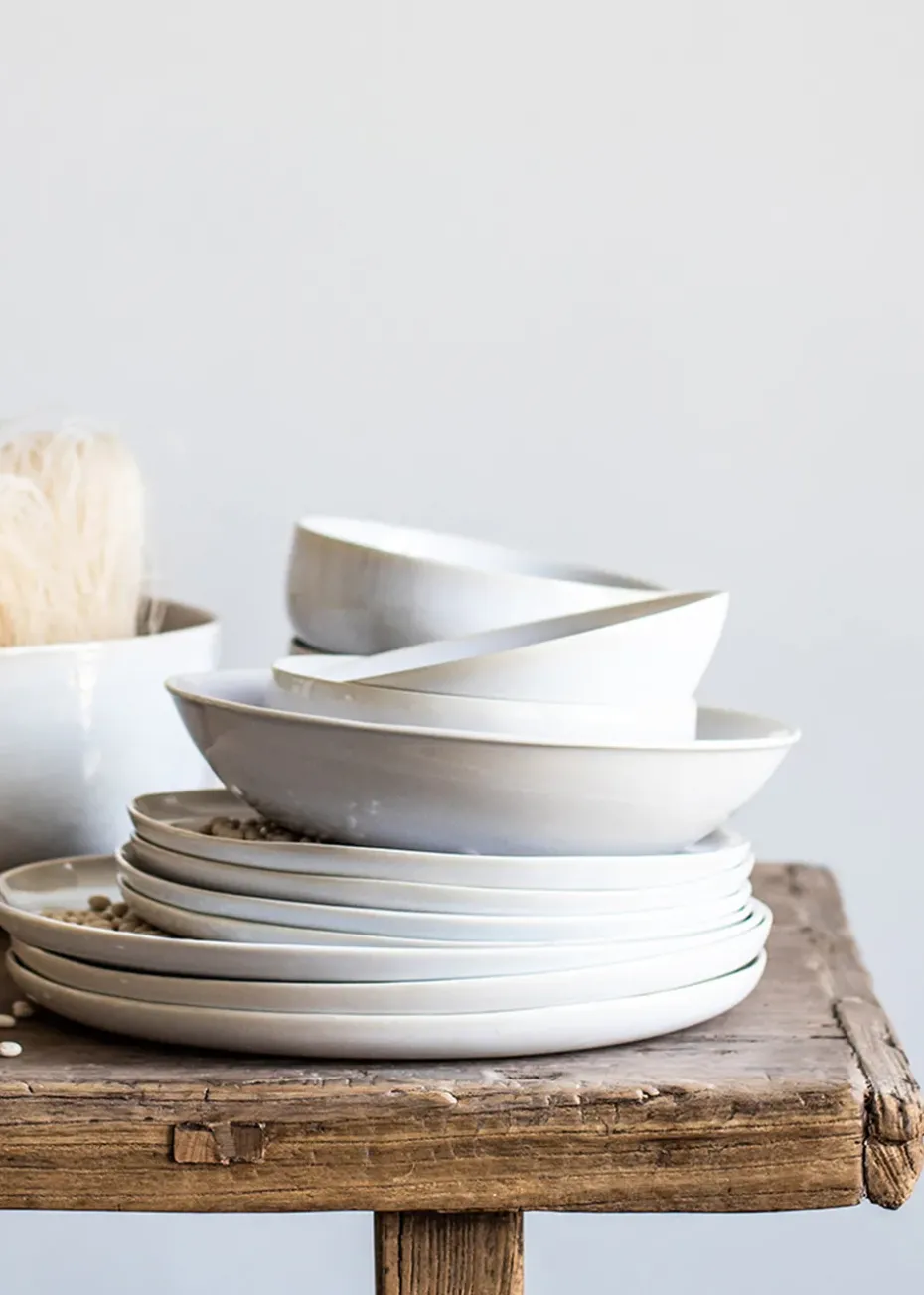 Plato hondo Vince Ø22,5 cm, blanco