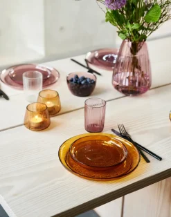 Plato Kusintha Ø25 cm, Ámbar