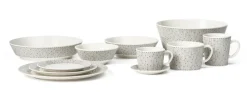 Plato Mainio Sarastus Ø11,5 cm, negro-blanco