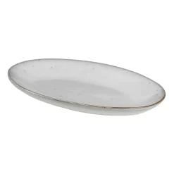 Plato ovalado Nordic Sand, 13,6x22 cm