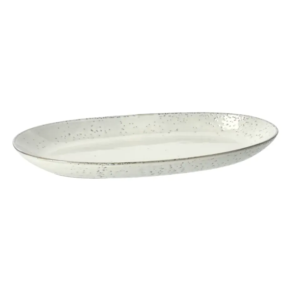 Plato ovalado Nordic Sand, 30x17 cm