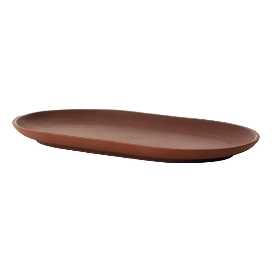 Plato ovalado Sand 12,5x20 cm, Red clay