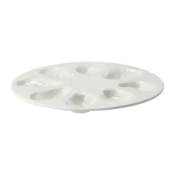 Plato Oyster Ø27 cm, blanco