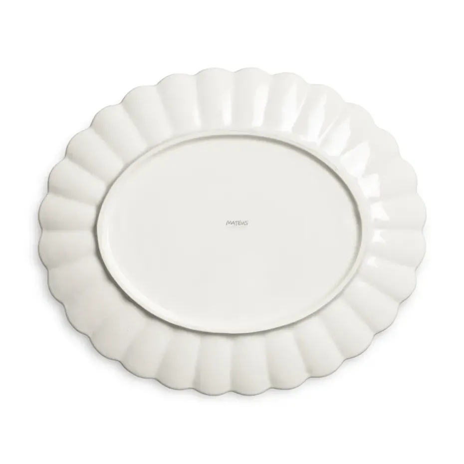 Plato Oyster 30x35 cm, Ciruela