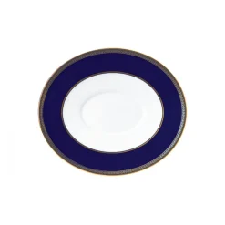 Plato para jarra para salsa Renaissance Gold, azul