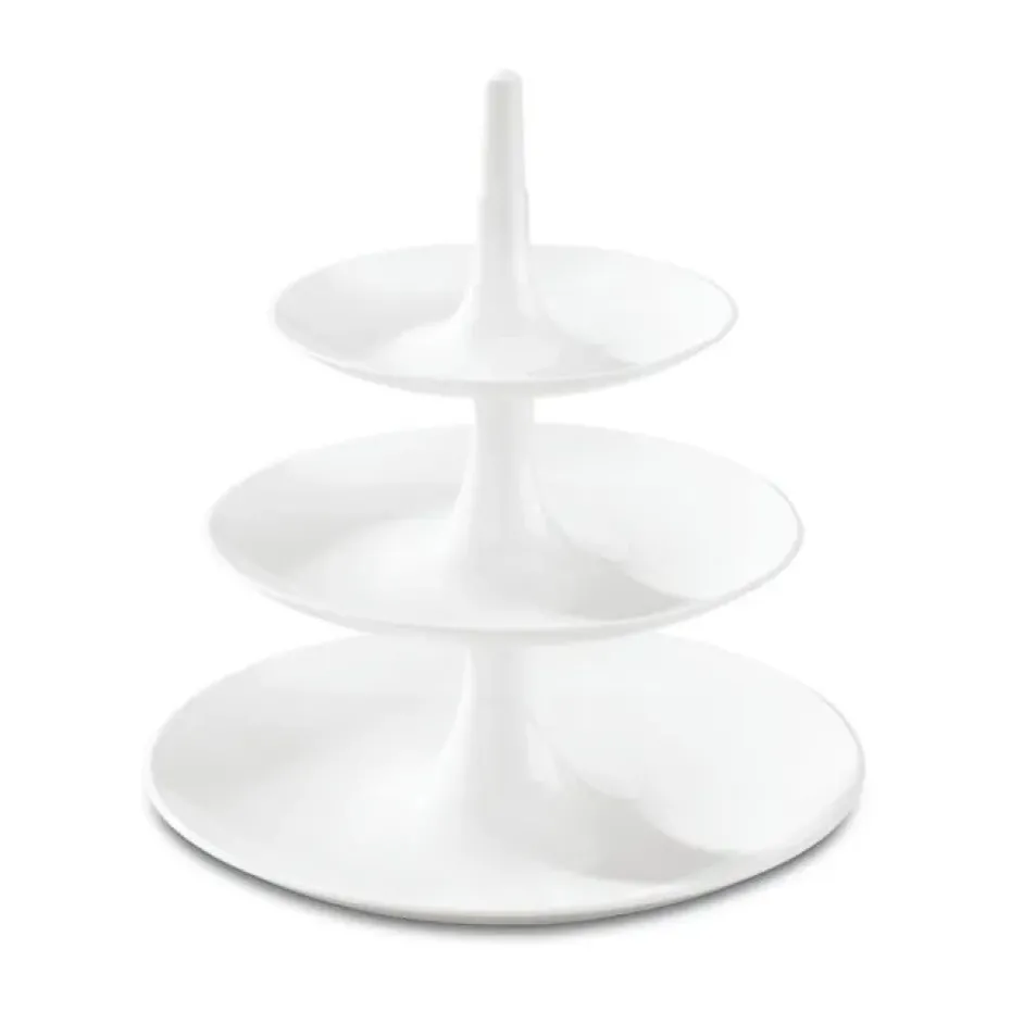 Plato para tarta de 3 pisos Babell L, Cotton white