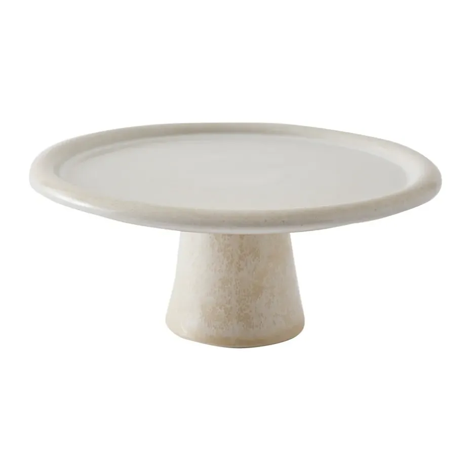 Plato para tarta Granada, Crema, Ø26x11 cm