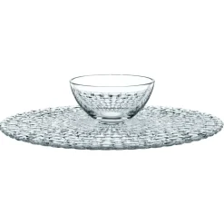 Plato para tarta/chip and dip Bossa Nova, transparente