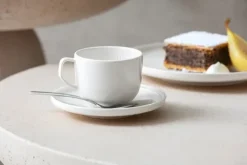 Plato para taza de café Afina Ø14 cm, Blanco