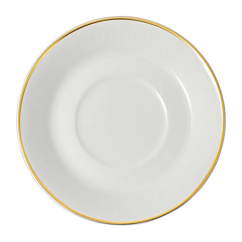 Plato para taza de café espresso Château Septfontaines Ø12,5 cm, Blanco-oro
