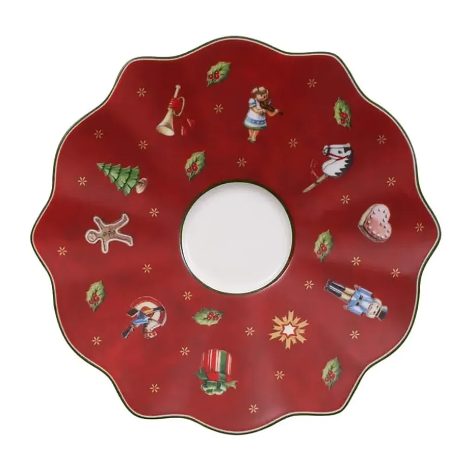Plato para taza espresso Toy's Delight Ø13 cm, Blanco-rojo