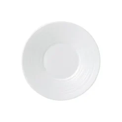 Plato para taza espresso White Strata, Ø12 cm