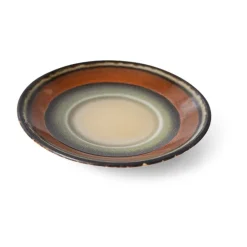 Plato para taza 70's, Ø11,5 cm, Tostado oscuro