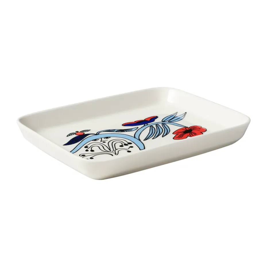 Plato Puutarhurit 15x19 cm, Azul-blanco-rojo