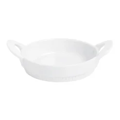 Plato redondo con asas Toulouse, blanco