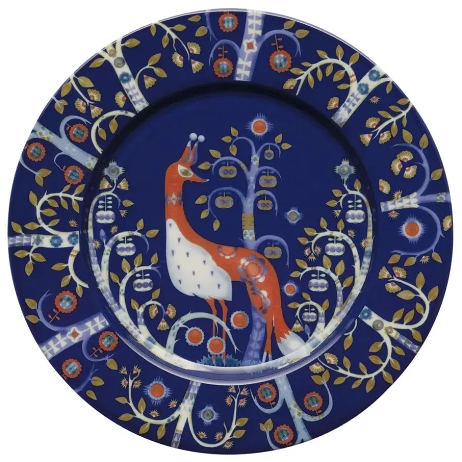 Plato Taika Ø22 cm, azul