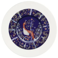 Plato Taika Ø22 cm, azul