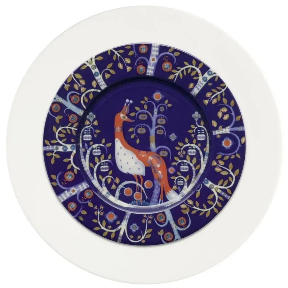 Plato Taika Ø22 cm, azul