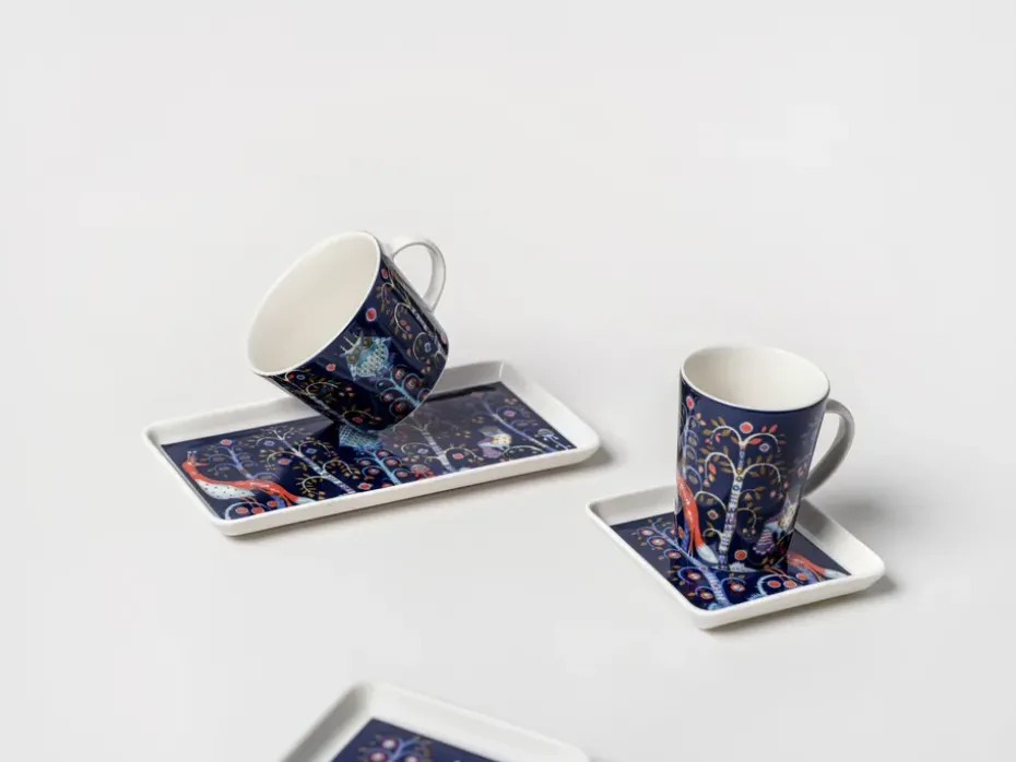 Plato Taika 12x12 cm, Azul