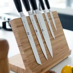 Portacuchillos magnético Zwilling, madera de bambú