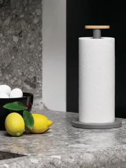 Portarrollos de papel cocina Mattina, Gris claro