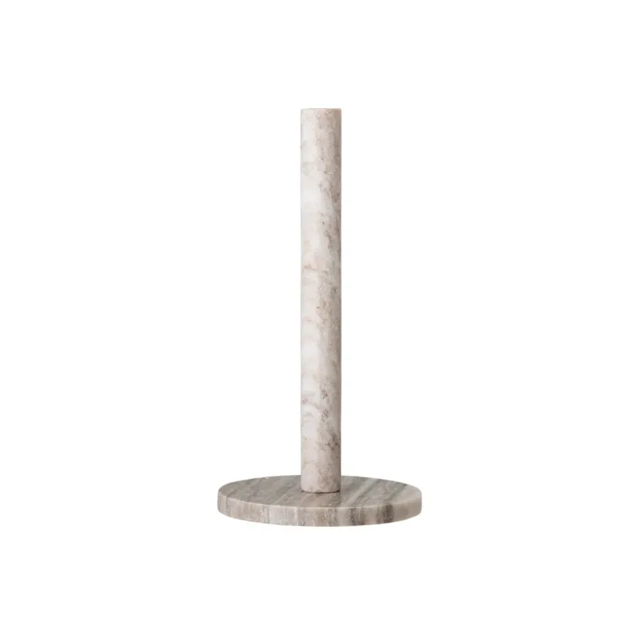 Portarrollos de papel cocina Emy mármol 30 cm, natural