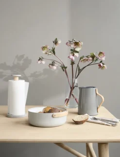 Portarrollos de papel de cocina Emma 28 cm, Gris-haya