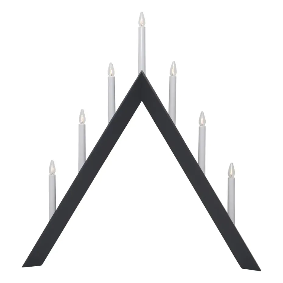 Portavelas de Adviento Arrow 64,5 cm, gris