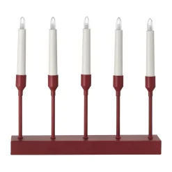 Portavelas de Adviento Kindle portabel 30 cm, Rojo oscuro