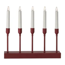 Portavelas de Adviento Kindle portabel 30 cm, Rojo oscuro