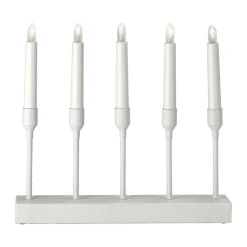 Portavelas de Adviento Kindle portabel 30 cm, Blanco