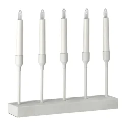 Portavelas de Adviento Kindle portabel 30 cm, Blanco