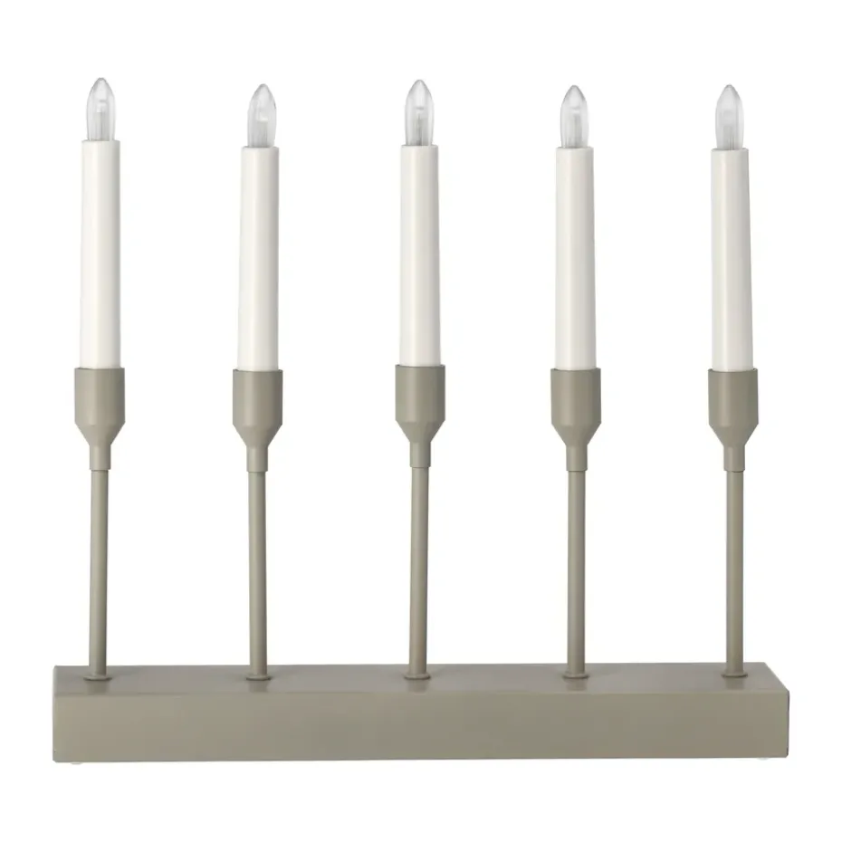Portavelas de Adviento Kindle portabel 30 cm, Beige