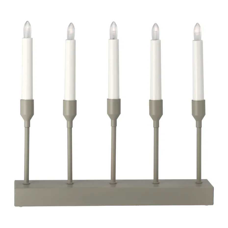Portavelas de Adviento Kindle portabel 30 cm, Beige