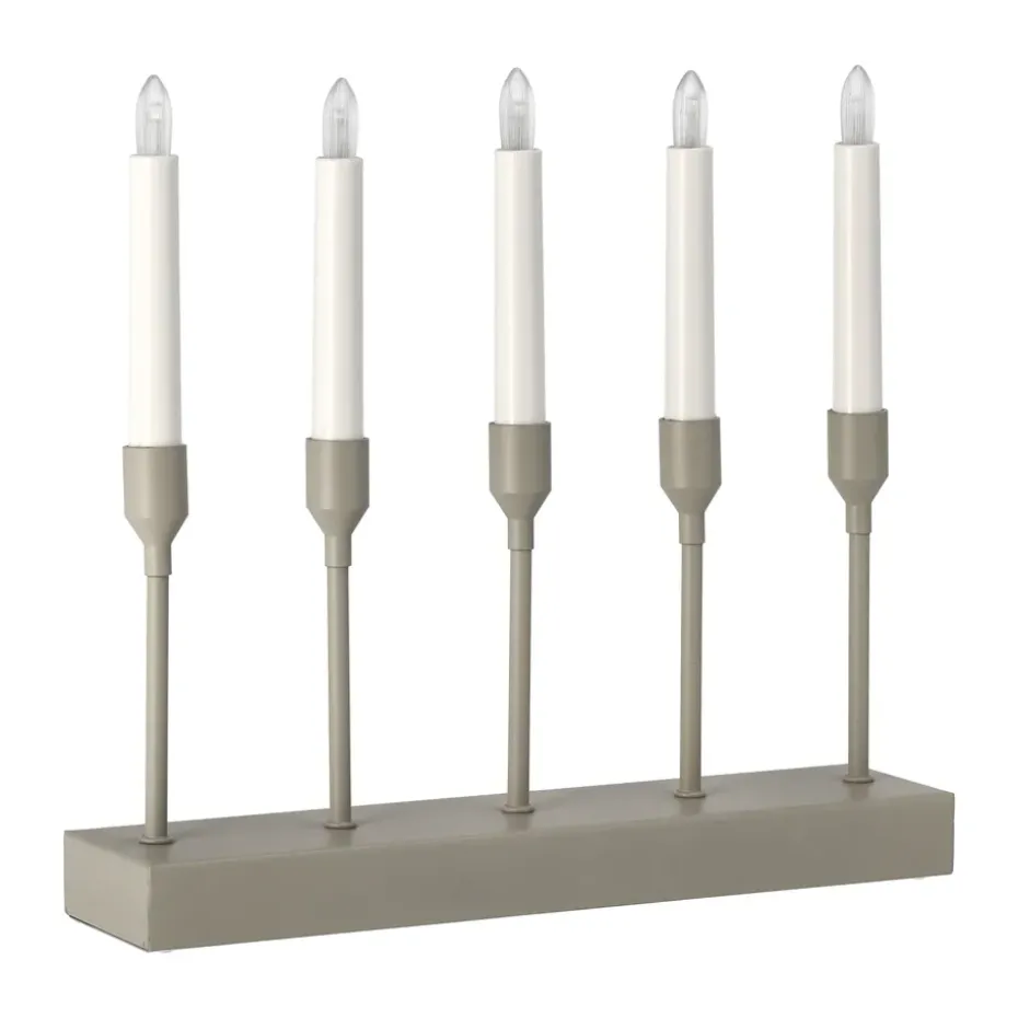 Portavelas de Adviento Kindle portabel 30 cm, Beige