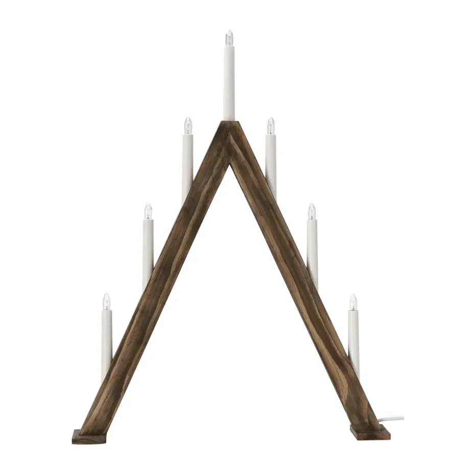 Portavelas de Adviento Nord 60 cm, Tintado oscuro