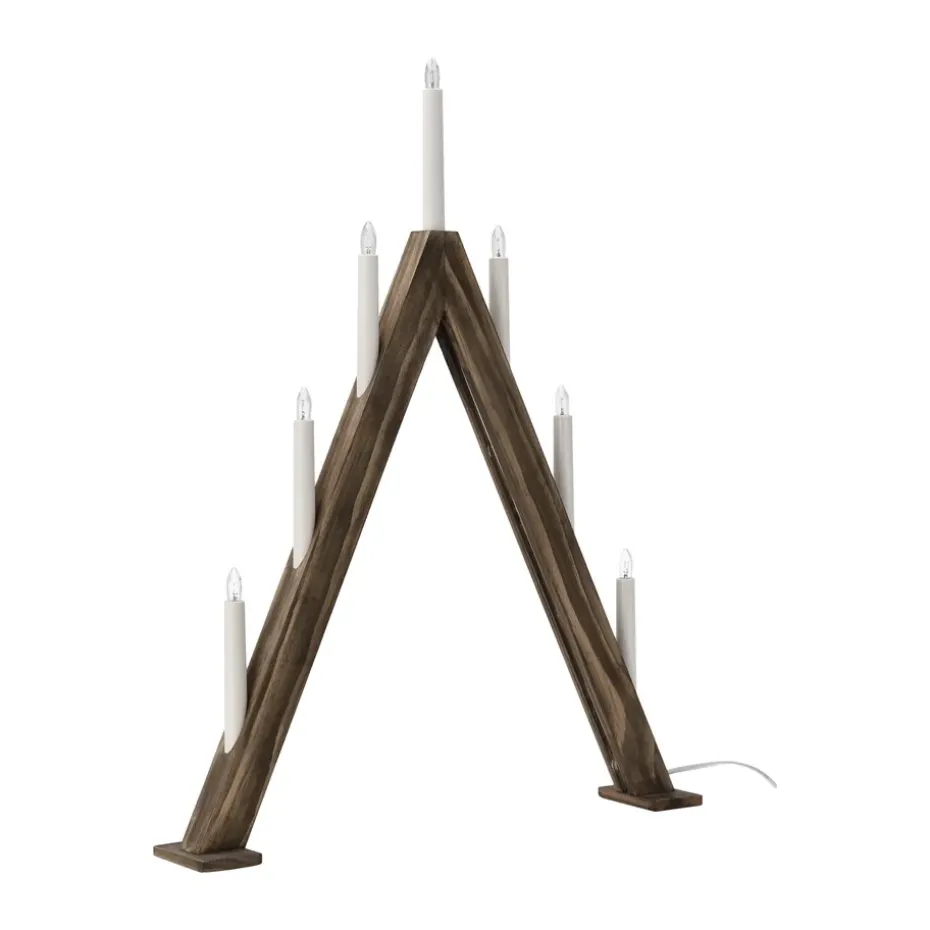 Portavelas de Adviento Nord 60 cm, Tintado oscuro