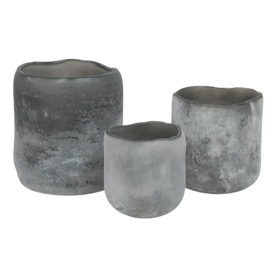Portavelas Halde 10 cm, gris