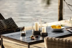 Portavelas Manufacture Rock Home Hurricane S, Negro