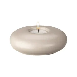 Portavelas Stone Ø13 cm, Beige