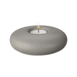 Portavelas Stone Ø13 cm, gris